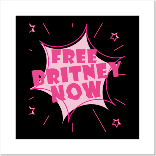 Free Britney Now #FreeBritney Pink Color Graphic Posters and Art